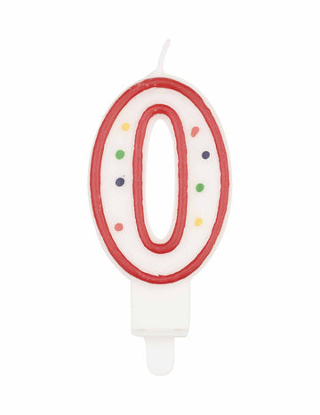 Vícebarevná svíčka číslo 0 7,5 cm