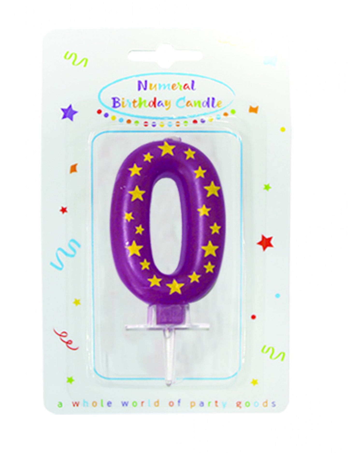 Svíčka s hvězdným číslem 6,3 x 4 cm na narozeninový dort