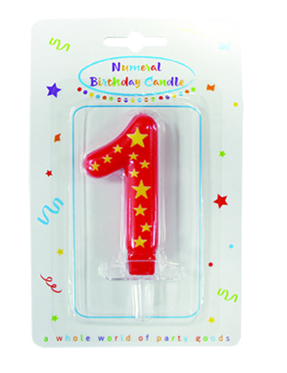 Svíčka s hvězdným číslem 6,3 x 4 cm na narozeninový dort