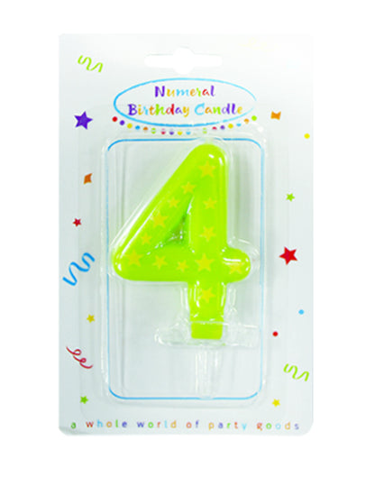 Svíčka s hvězdným číslem 6,3 x 4 cm na narozeninový dort