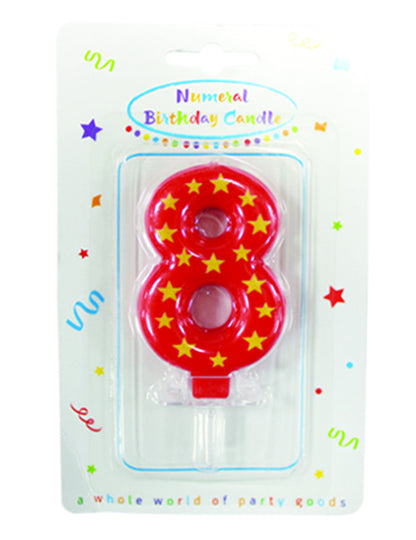 Svíčka s hvězdným číslem 6,3 x 4 cm na narozeninový dort