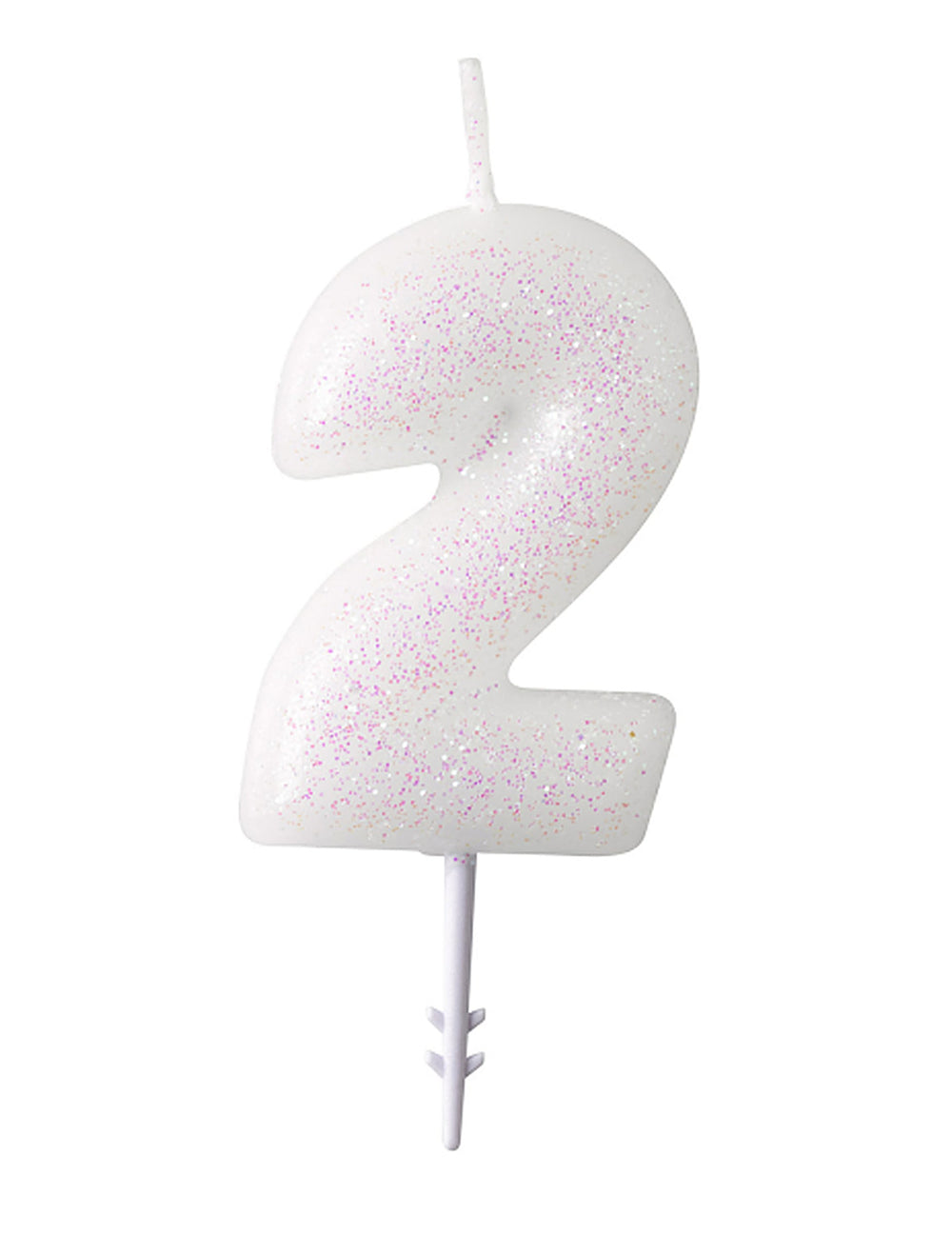 Chiffre 2 de la bougie chiffre pour anniversaire
