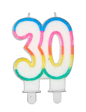 Narozeninová svíčka číslo 30