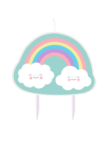 Narozeninová svíčka Rainbow Cloud