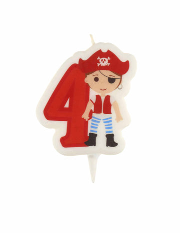 Pirátská narozeninová svíčka číslo 4