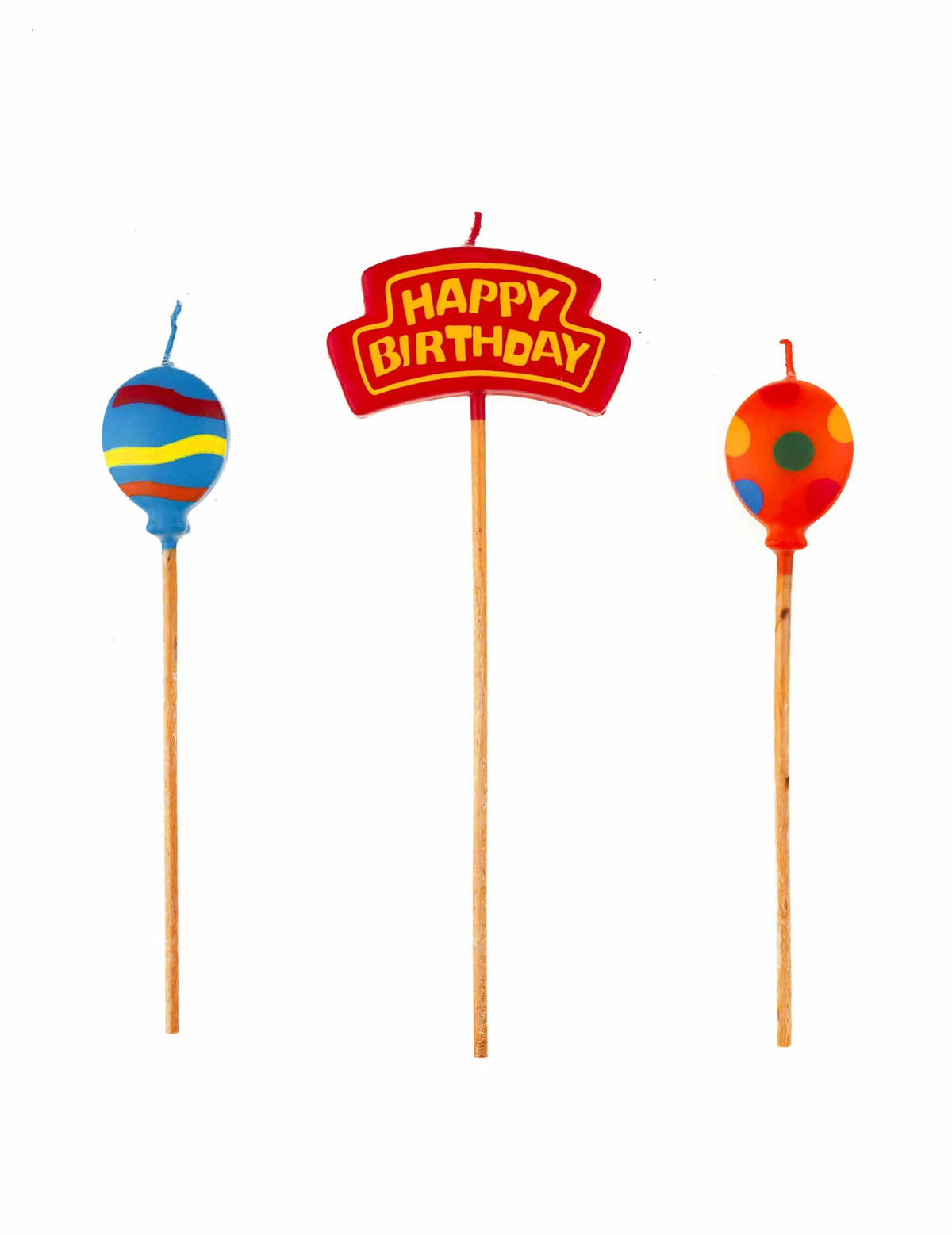 Světlíky Happy Birthday multicolor s motivy balónků