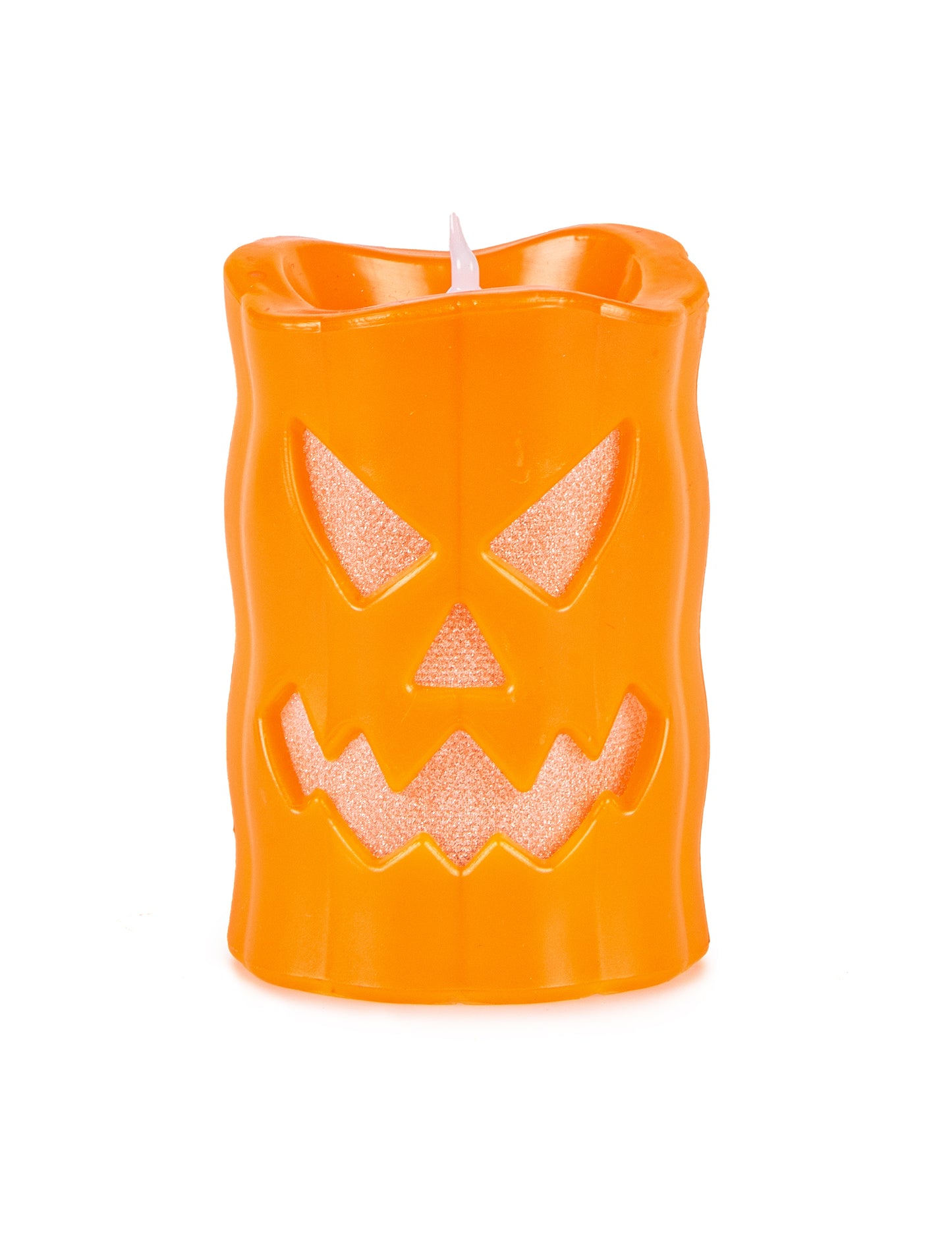 Dýňová LED svíčka 10 cm