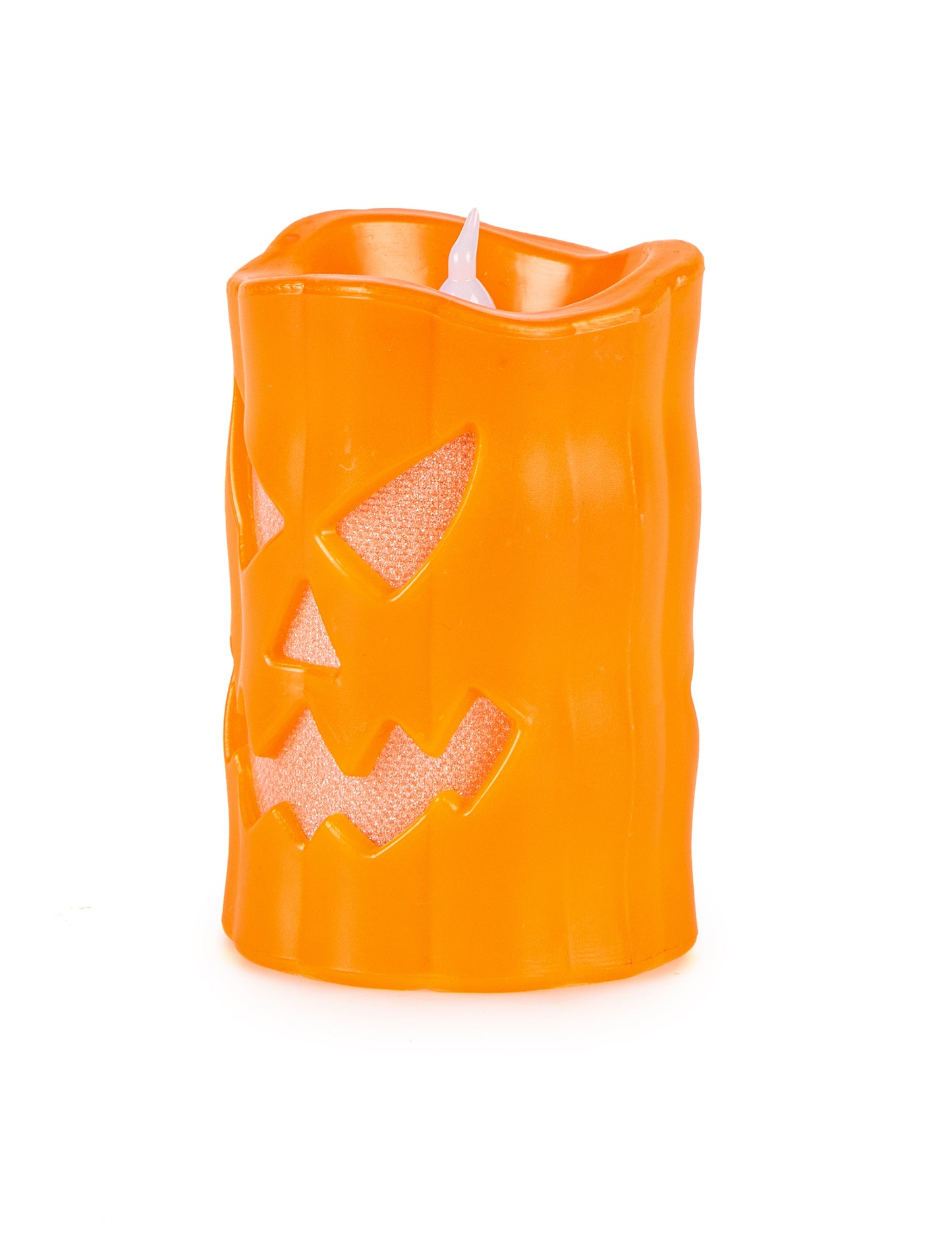 Dýňová LED svíčka 10 cm