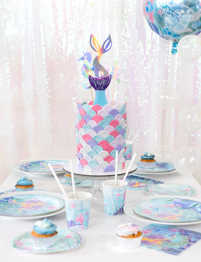 Svíčka s motivem ocasu mořské panny Sny mořské panny 13 cm