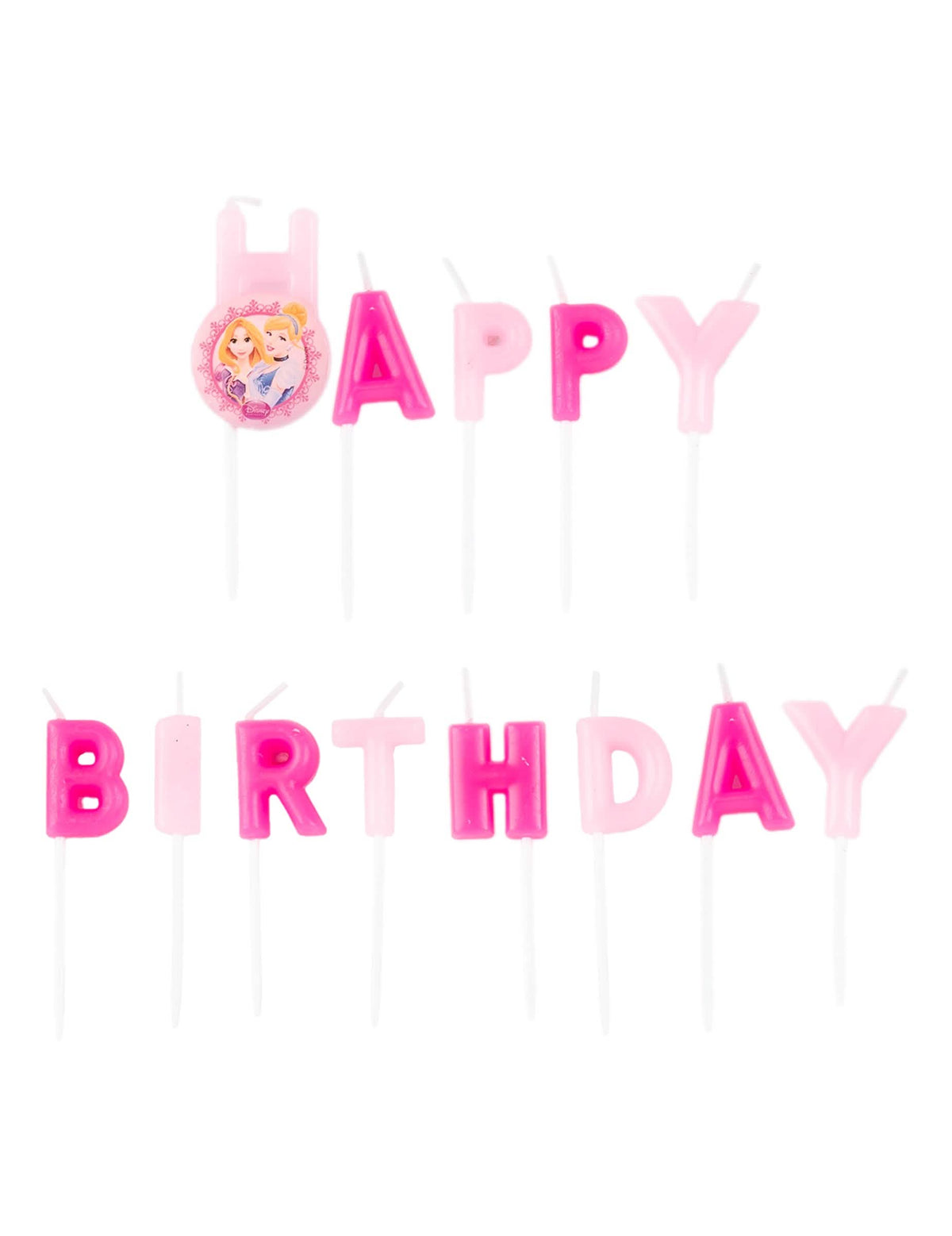 svíčky Happy Birthday Disney princezny pro dítě růžová