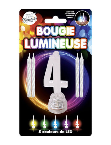 LED svíčky číslo 4