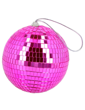 Fuchsiově růžová disko koule 15 cm