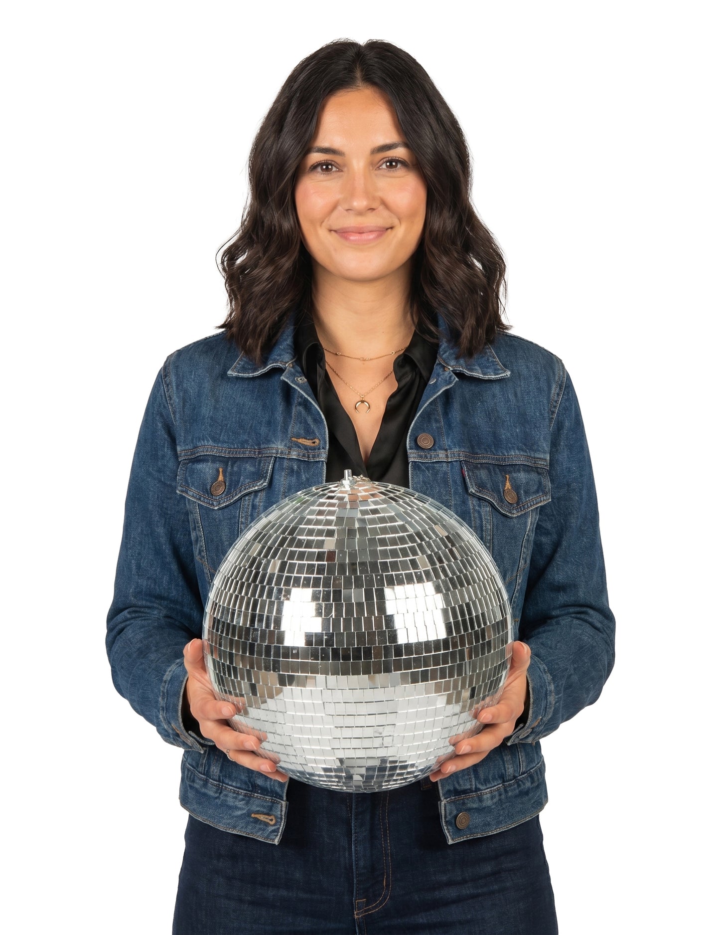 Diskokugel silber 30 cm