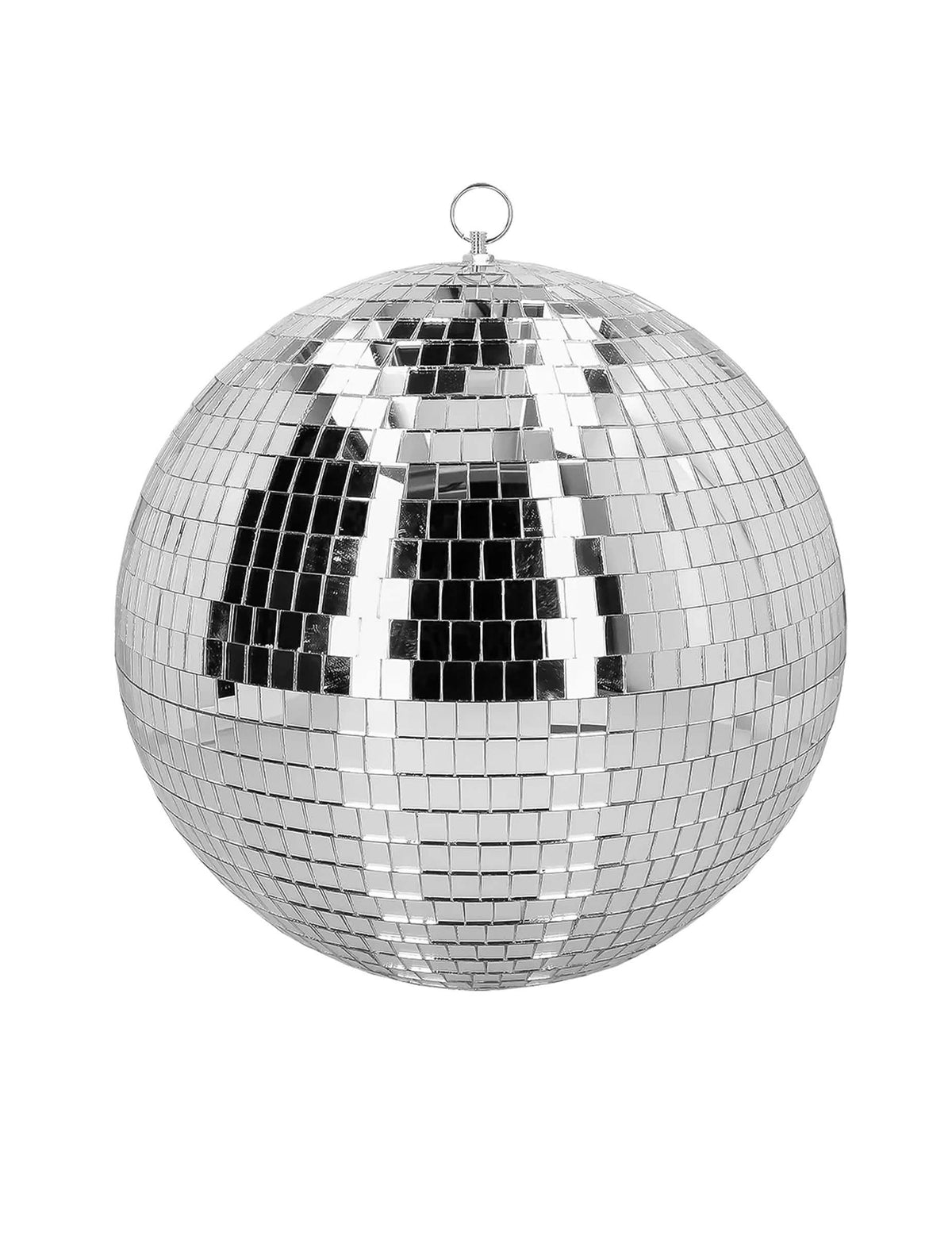 disco koule na ozdobu ve stříbrné barvě