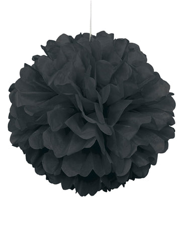 Černá dekorativní koule 40 cm 