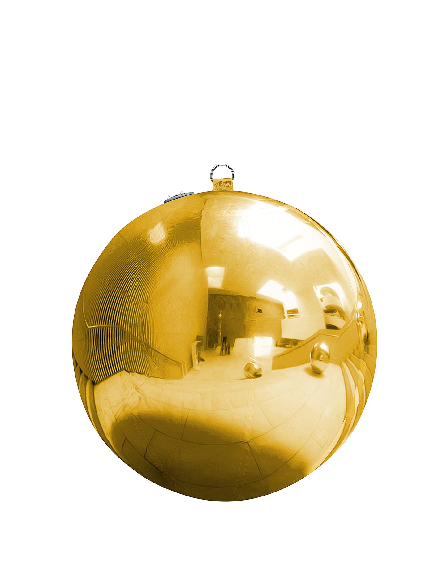 Nafukovací zlatá zrcadlová koule 60 cm 