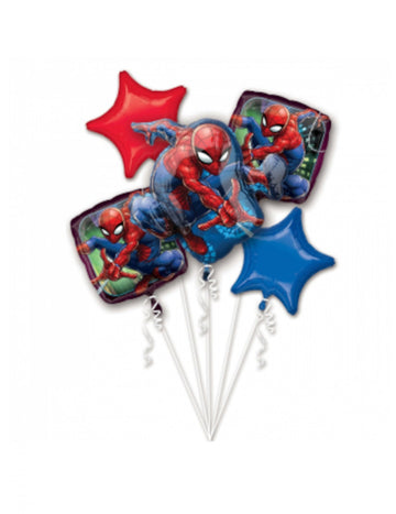 Kytice 5 fóliových balónků se Spidermanem
