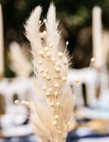 Kytice z přírodního sušeného prádla 50 gr 70 cm bohémská výzdoba