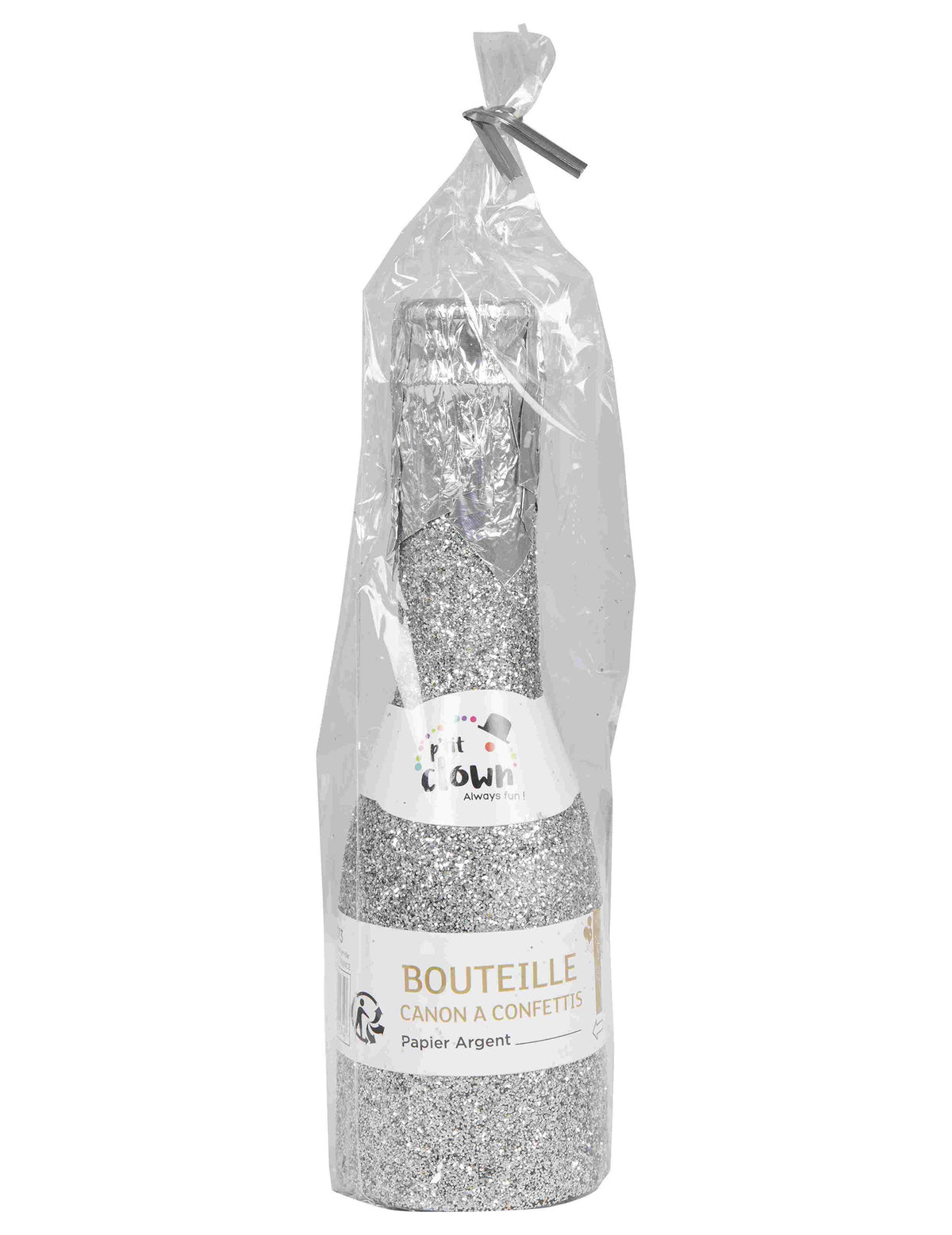 Emballage individuel de la bouteille canon à confettis pour fête