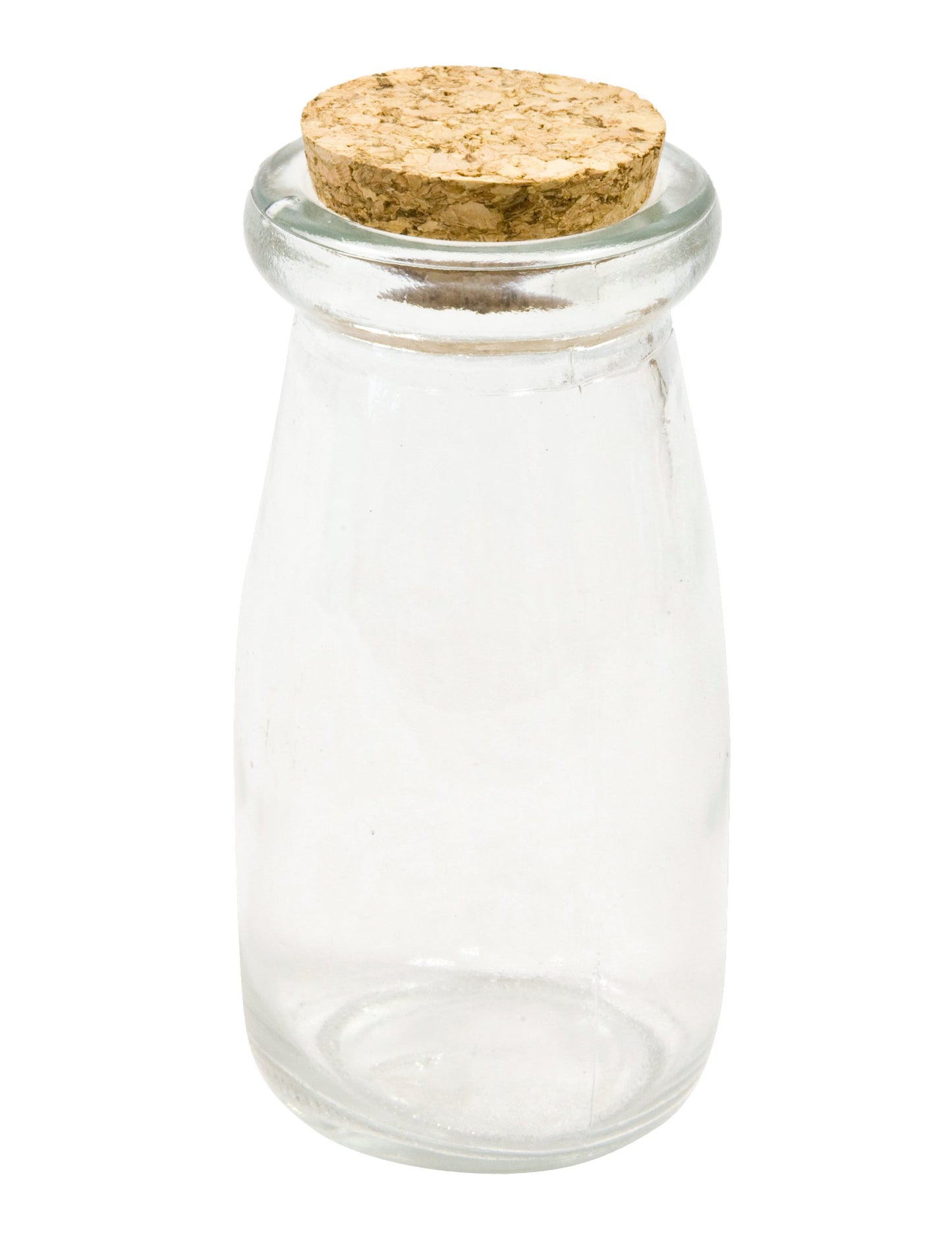 Skleněná korková láhev 9.5 cm transparentní pro tyčinku