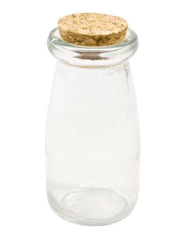 Skleněná korková láhev 9.5 cm transparentní pro tyčinku