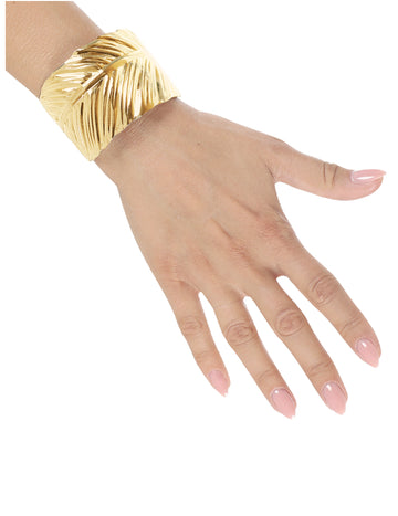 Bracelet feuilles d'or pour adulte doré