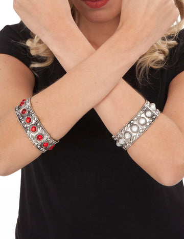 Náramek pro dospělé s červeným středověkým královským motivem