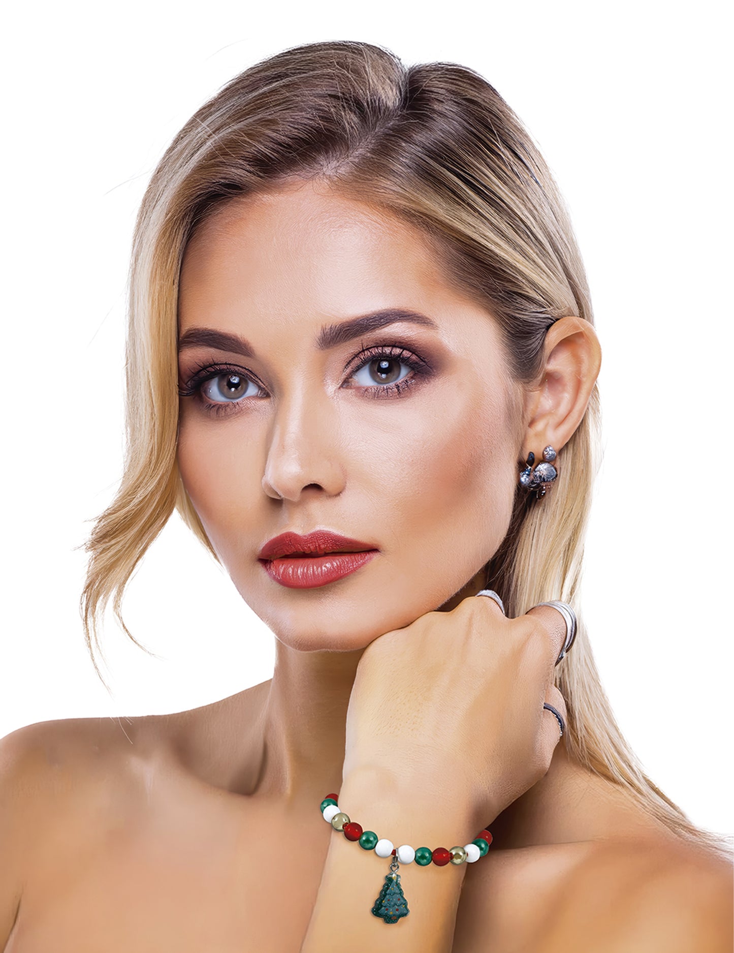 Náramek s vánočním stromečkem