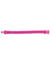 Bracelet zip pour adulte rose fluo