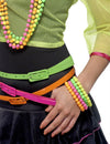 Bracelets fluo pour adulte multicolores à perles