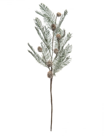 Sněhově pokrytá jedlová větev 65 cm 