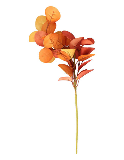 Větvička eukalyptu z oranžové pěny 40 cm