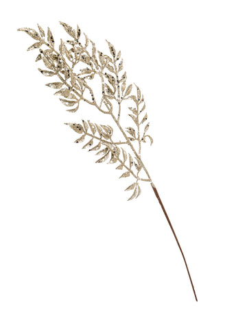 Větev se zlatými třpytkami, 65 cm 