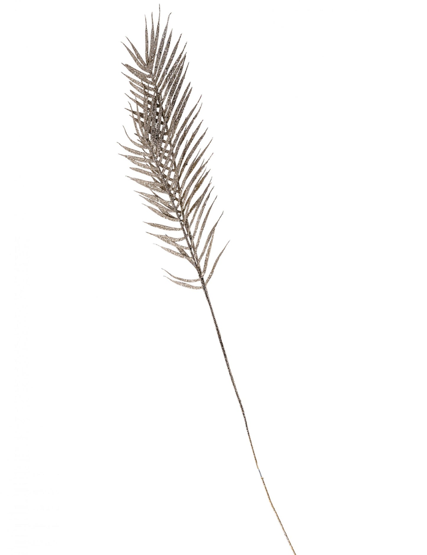 Větev kapradiny se zlatými třpytkami 1 m 