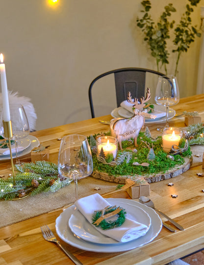 Sněhově pokrytá jedlová větev 65 cm 