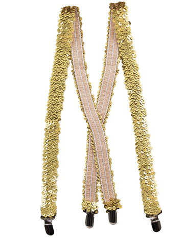 Dospělé zlaté flitrované šle