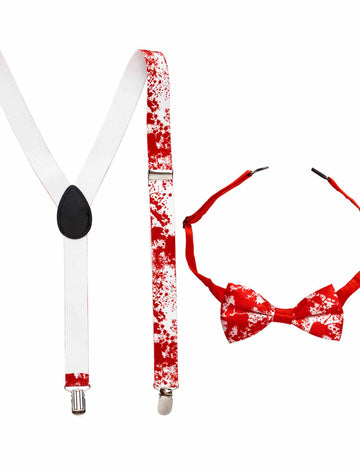 Dospělé Halloweenské krvavé šle a motýlek