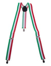Bretelles Italie pour adulte vert blanc rouge