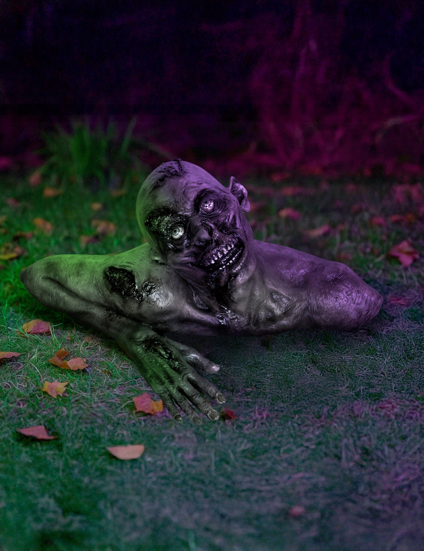 Dekorativní busta zombie v životní velikosti pro Halloween 66 x 30 cm