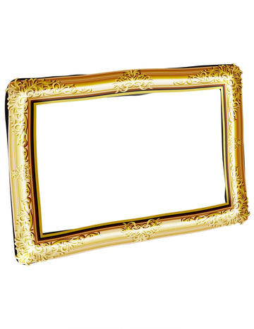 Nafukovací zlatý fotorámeček 80 x 60 cm