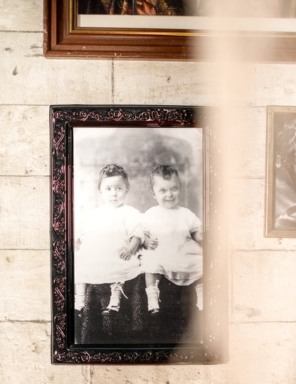 Halloweenový fotorámeček pro miminka s měnícími se obličeji 38 cm 