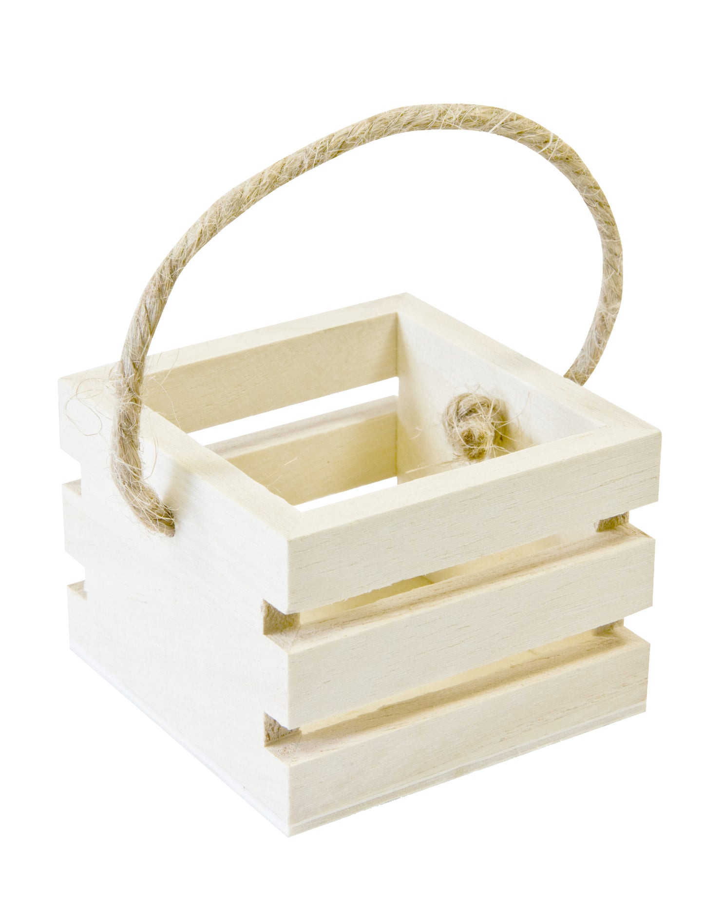 Malá dřevěná přepravka s uchem 5.5 cm na slazené mandle