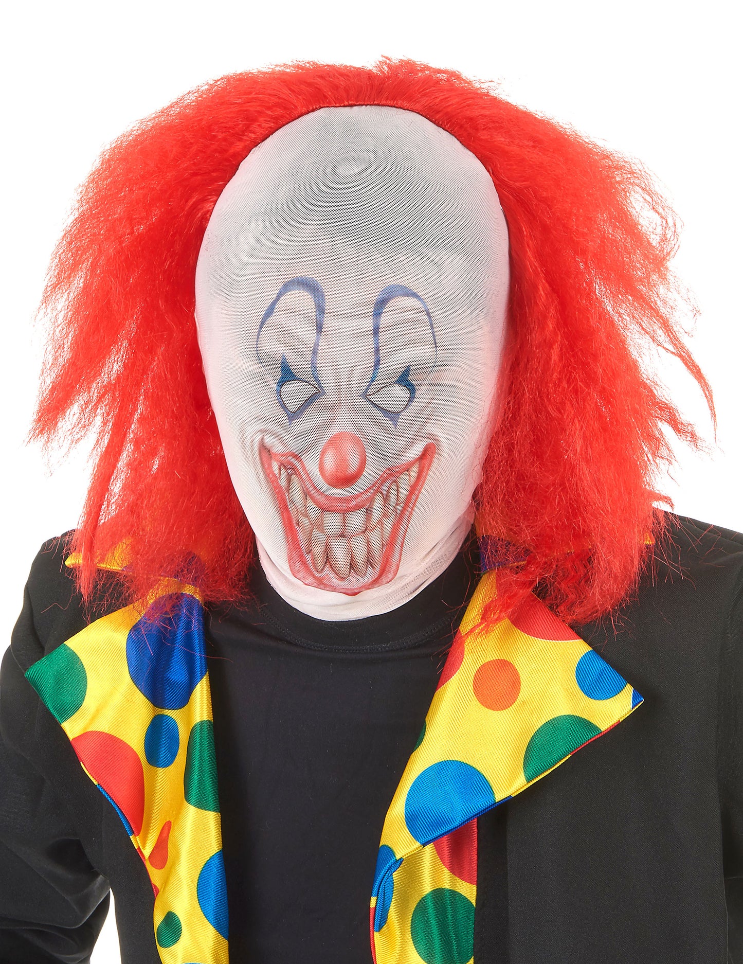 Clown Hood s Halloweenskými vlasy