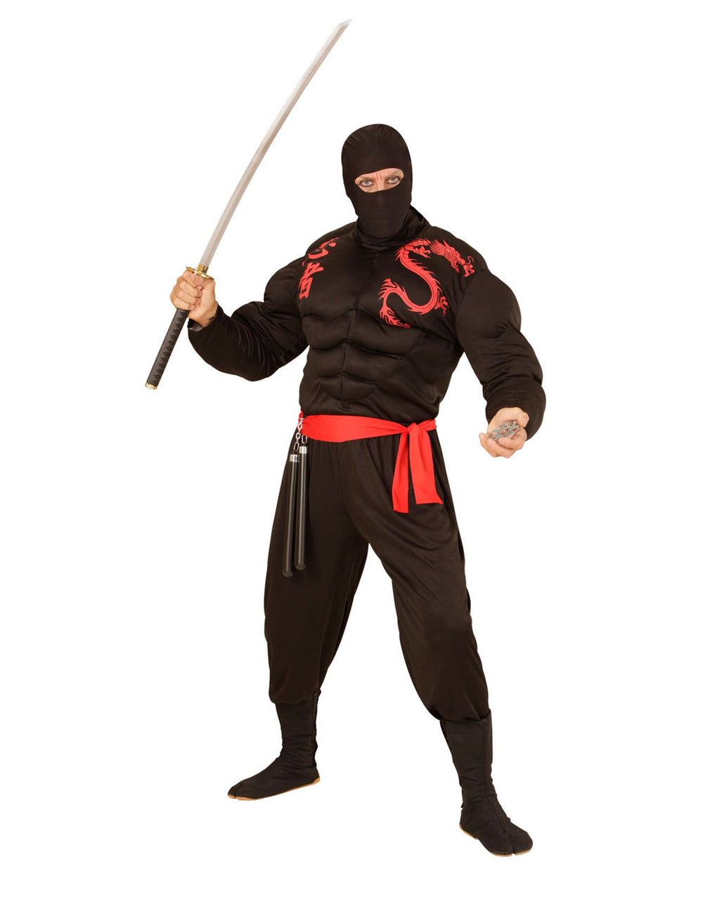 Vue d'ensemble de la cagoule ninja pour adulte