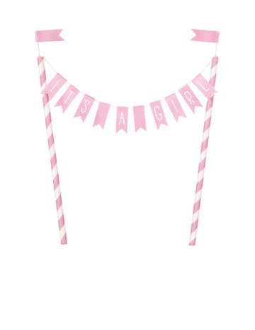 Topper na dort je holčičí růžová 25 cm x 22,5 cm miminko