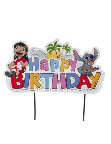 Cake topper Happy Birthday Stitch 17,5 cm