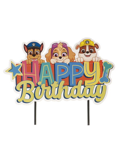 Cake topper Happy Birthday Pat patrouille 17,5 cm