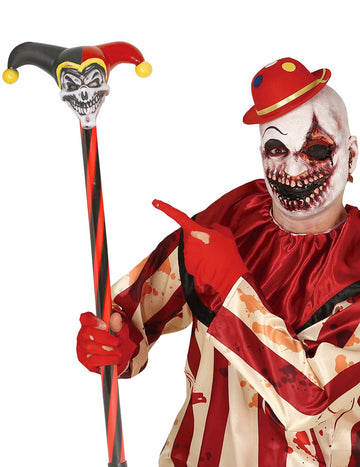 Černočervená šaškova hůl 90 cm