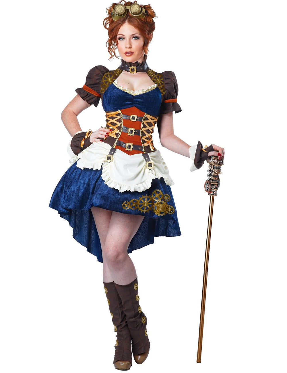 Stylizace vycházkové hole steampunk