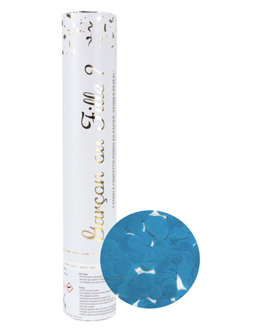 Modré konfety odhaľujúce pohlavie 28 cm